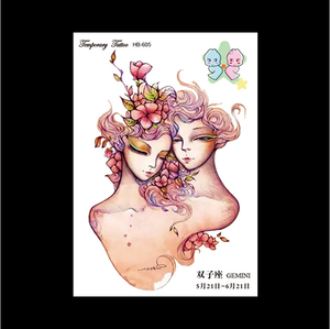 Pegatinas de tatuaje de medio brazo impermeables <span class=keywords><strong>para</strong></span> hombres y mujeres, diseño de <span class=keywords><strong>flores</strong></span> personalizado, tatuaje temporal, venta al por mayor - Product Image 4