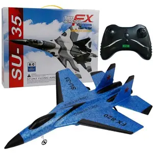 FX-820 2.4G 2CH Controle Remoto SU-35 Planador 290mm Wingspan EPP Micro Indoor RC Avião Aeronaves RTF FX820