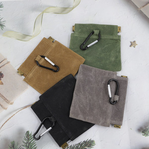 Pet Training Snack Bags Canvas Portable Outdoor Dog Food Storage Anti Loss Walking Feeding Bag Black Gray Khaki Military Green - Product Image 3