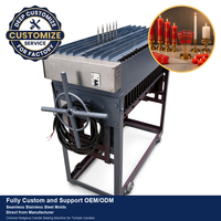 Machine de fabrication de bougies rouges chinoises QM (acier inoxydable) Garantie 1 an pour bougies en paraffine/soja/cire d'abeille/coco/fish wax