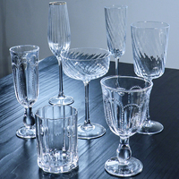 Verre à vin de luxe pour mariage et bar à domicile, gobelet élégant et coloré personnalisé, verrerie de fête de luxe, coupe à vin