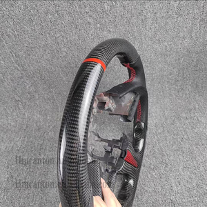 พวงมาลัยหุ้มหนังคาร์บอนไฟเบอร์สำหรับพวงมาลัยรถยนต์ Q50 Infiniti สินค้าใหม่ - Product Image 3