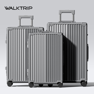 Walktrip Premium Aluminum-Frame <strong>Suitcase</strong> with TSA Customs Combination <strong>Lock</strong>, Spinner Wheels and Dry-Wet Separation Compartment - Product Image 1