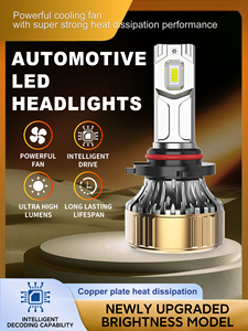 หลอดไฟหน้ารถยนต์ LED H7 30000LM 6000K 12V แผ่นทองแดงระบายความร้อน รุ่นใหม่ปรับปรุง - Product Image 1
