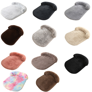Bestseller Komfortables Langhaariges Plüsch-Rundbett für Haustiere Winter-Warmes Schwamm-Hundebett - Product Image 2