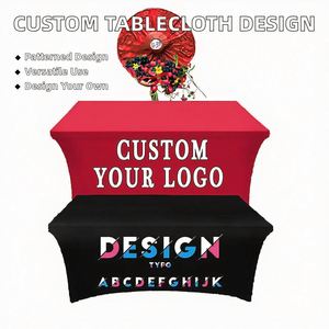Mantel Rectangular Personalizable para Interiores/Exteriores con Diseño Floral, Cubierta Impresa Personalizada con Logotipo o Imagen para Eventos - Product Image 3