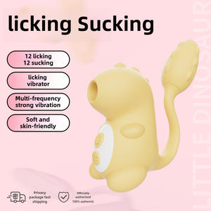 USB Wiederauf ladbarer 12-Frequenz-Vibrator für Frauen Mastur bator für Frauen mit saugenden und lecken den Zungen modi Klitoris stimulator - Product Image 2