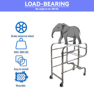 New Arrival Heavy-Duty Three-Tier Kitchen Serving Trolley Large Push <strong>Cart</strong> for Hotel &amp; Restaurant Catering &amp; Cleaning <strong>Services</strong> - Product Image 5