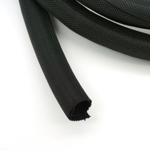GSKJ Cable <span class=keywords><strong>de</strong></span> protección <span class=keywords><strong>de</strong></span> cable <span class=keywords><strong>de</strong></span> funda tejida autocierre extensible trenzado resistencia a altas temperaturas para vehículos <span class=keywords><strong>de</strong></span> motor - Product Image 1