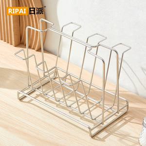 ริปายชั้นวางถ้วยสแตนเลสทรงสี่เหลี่ยมแห้งเร็วสำหรับใช้ในครัวในบ้าน - Product Image 1