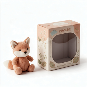 Kids Toy Stuffed Animals Packaging Color Printed Paper <b>Card</b> Folding Packing Boxes PVC Window Custom Boxes Own Logo Packaging Box - Product Image 4