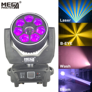 Luz Móvil Bee Eye RGBW de 7x40W con Láser y Anillo LED 3 en 1, DMX512, Beam Wash Zoom, para DJ, Club, Conciertos - Product Image 2