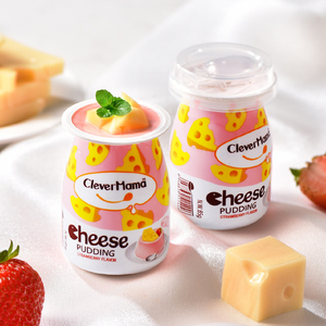 เคลฟเวอร์มาม่า 85 กรัม ฮาลาล ไขมันต่ำ ไม่มีเจลาติน โยเกิร์ตพุดดิ้งรสสตรอว์เบอร์รี<span class=keywords><strong>ชีส</strong></span>จากนมแท้ สำหรับปิกนิก - Product Image 2