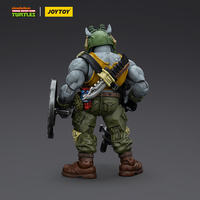 Figura de Acción Coleccionable JOYTOY Oficial Original TMNT-Rocksteady Escala 1/18 con Accesorios JT8469