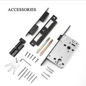 Phổ biến cửa gỗ khóa chất lượng cao phần cứng xử lý đòn bẩy cửa xử lý khóa thiết kế hiện đại cửa đòn bẩy sang trọng chia khóa loạt - Product Image 4