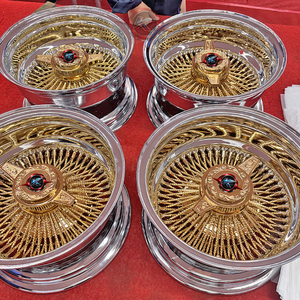 ล้อแม็กซ์โครเมียม 13x7 ยี่ห้อเดย์ตัน แบบลวดลายซี่ลวด ขอบยางสีขาว - Product Image 5