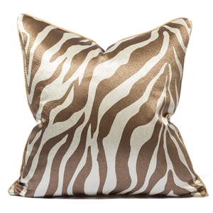 24 "22" 20 "18" Kissen bezüge Luxus Jacquard Schwarz Weiß Gold Blau <span class=keywords><strong>Zebra</strong></span> muster Kissen bezüge Für Sofa Dekoration