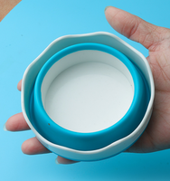 Ember Plastik Lipat Mini Tahan Air Multifungsi untuk Membawa Pena, Cat Gouache, dan Cat Air