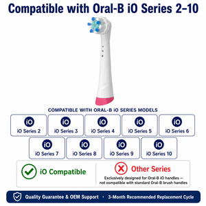Cabezales de repuesto compatibles con <span class=keywords><strong>IO</strong></span> personalizados con tapas de viaje, paquete de 6 cabezales de repuesto negros para <span class=keywords><strong>cepillo</strong></span> de dientes eléctrico - Product Image 5