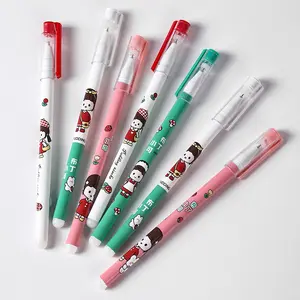 XINGMAI ชุดปากกาเจลขายร้อนขายส่งพลาสติกแรงเสียดทานความร้อนลบน่ารัก 0.5 มม.สีดํา Glitter กระเป๋า Opp สํานักงานและโรงเรียนปากกา