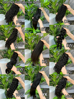 Extensions de cheveux naturels de luxe européens en plumes, couleur naturelle, ondulés, sans nœuds, crochet, double trame, pour la vente en gros