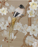 Papel Tapiz Bordado con Cuentas Pintado a Mano en 3D Personalizado, Arte Mural de Lujo, Papel Tapiz Moderno para Decoración de Interiores de Dormitorios y Salas de Estar