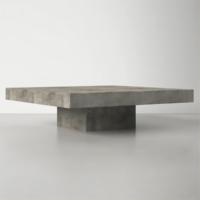 Table basse de table centrale de salon antique de haute qualité table basse carrée en béton