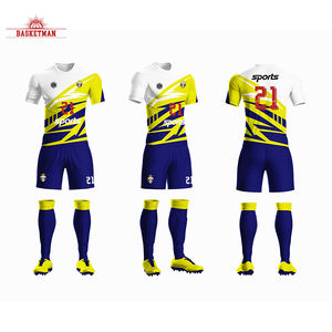 Uniformes De Futebol Personalizado Tailândia Sublimação Camisas De Futebol De Secagem Rápida Uniformes De Futebol Em Branco Camisas De Futebol Uniforme - Product Image 3