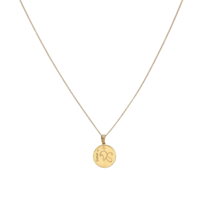 Collana con Ciondolo Zodiacale in Acciaio Inossidabile da 1,5 Cm per Donne - Product Image 1