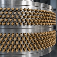 Machine à granulés de biomasse TOPS, moteur 75KW, haut rendement 800-1000kg/h pour la granulation de copeaux de bois/paille/pellets de coques de riz