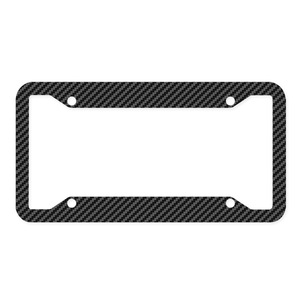 Protector de Matrícula de <span class=keywords><strong>Coche</strong></span> de Lujo con Diseño Patentado de 2 Orificios, Distancia entre Orificios de 177 mm y Marco con Aspecto de Fibra de Carbono - Product Image 4