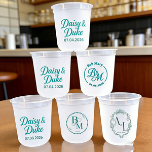 แก้วกาแฟพลาสติกใสแบบใช้แล้วทิ้ง พิมพ์โลโก้ได้ ขนาด 12oz 16oz 20oz 24oz แก้วชาใส PET พร้อมฝาปิดหลากหลายแบบ สำหรับงานวันเกิด - Product Image 1