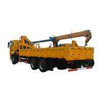 Nouveau véhicule de transport multifonctionnel à huit roues et 16 tonnes de la marque Shaanxi Automobile Delong avec grue montée à l'arrière