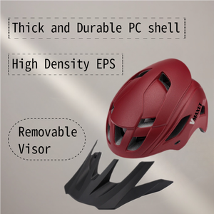 Casque de vélo portable haute performance avec lumière LED intégrée, certifié CE, construction légère, 14 aérations, durable pour la nuit - Product Image 5