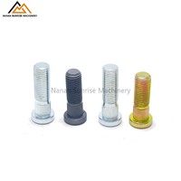 Boulons de roue moletés zingués et oxydés noirs avec écrous pour voitures particulières et camionnettes – Assortiment de fixations de moyeu de roue