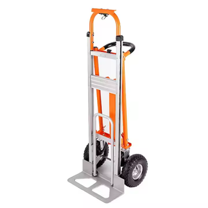 Heavy-Duty 300KG Capacity 3-in-1 Industrial Folding <b>Trolley</b> <b>Four</b>-<b>Wheel</b> Rubber OEM Customizable Aluminum Tool Platform Foldable T - Product Image 3