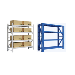 Étagères d'entrepôt en acier anti-rouille <span class=keywords><strong>PZr</strong></span> à 4 niveaux, réglables, à longue portée, capacité 100-500 kg/niveau - Product Image 2