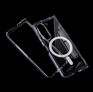 Funda Magnética Transparente Antiamarilla de TPU+PC Resistente a Impactos N52 con Carga Inalámbrica para <span class=keywords><strong>Samsung</strong></span> <span class=keywords><strong>Z</strong></span> Fold 7/<span class=keywords><strong>Z</strong></span> <span class=keywords><strong>Flip</strong></span> 7 - Product Image 1
