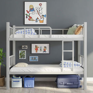 Dubbele staafbedden slaapzaal ijzeren stapelbed met ijzeren frame voor school, appartement of slaapkamer - Product Image 1