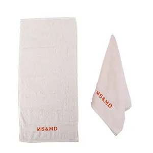 Logo personalizzato marrone miglior asciugamano da bagno con obiettivo personalizzato asciugamano da cucina per il viso asciugamano