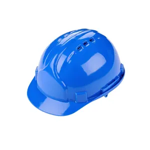 Customizable Head Protection Industrial Construction Safety Helmet with Hook Chin Strap