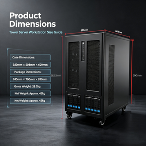 Estación de Trabajo de Doble Socket Personalizable con Refrigeración Líquida para 4 GPU, Servidor Barebone para Computación de IA que Mejora el Rendimiento para un Procesamiento de Datos Estable - Product Image 5