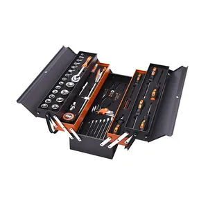 3-5 Cantilever Iron/Steel Tool Boxes Hand Tools Storage Box for Efficient Organization for Garage Use