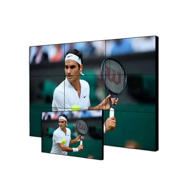 55 дюймовый комнатный видеостены Full HD 3x3 ЖК-мониторы рекламы цифровое табло экран игровое оборудование