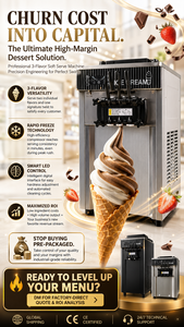 Macchina Automatica per Gelato <span class=keywords><strong>Soft</strong></span> a Tre Gusti 220V di Alta Qualità con Polvere per Gelato e Latte - Novità - Product Image 5
