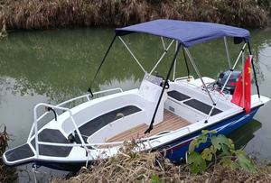 <span class=keywords><strong>Nuevo</strong></span> Diseño 2024 Lancha Rápida Pequeña de Ocio <span class=keywords><strong>420</strong></span> con Motor Fuera de Borda Yate de Lujo de 4.2m Bote de Pesca de Aluminio de 14 Pies - Product Image 2