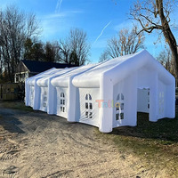 Grande tente blanche portable, tente de mariage gonflable, maison de fête gonflable, événementiel