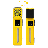 Sistem Pemasangan Baru 4 1 Lampu Kepala LED Isi Ulang untuk Kerja dan Bersepeda dengan Sensor Gerak, Klip Magnetik, RGB, Aman, Tahan Air, Super