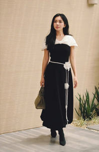 เดรสเรเวนแฟชั่นชั้นสูงสำหรับผู้หญิงเสื้อผ้าลำลองสไตล์หรูหราสำหรับชีวิตประจำวันบริการผลิตในเวียดนาม - Product Image 5