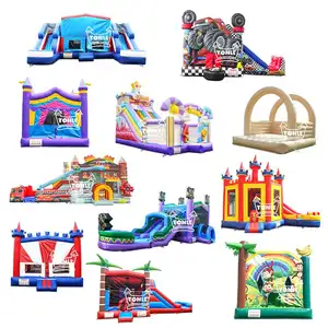 Inflatable Bouncer Jumping Castle Slide Commercial Bounce House With Slide Bounce House Water Slide Combo
